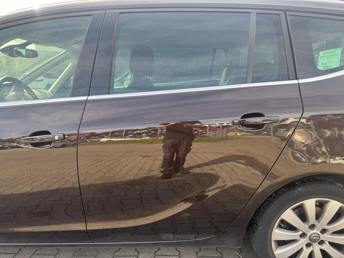 Opel Zafira C Tourer original T&uuml;r hinten links Z41C Mahagonibraun Rohbau Bj.2015